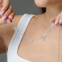 Thumbnail for Multi Name Necklace - Custom Name Necklace - Personalized Gift - Birthday Gifts for Her - Personalised Necklace Necklace Brother & Sisters