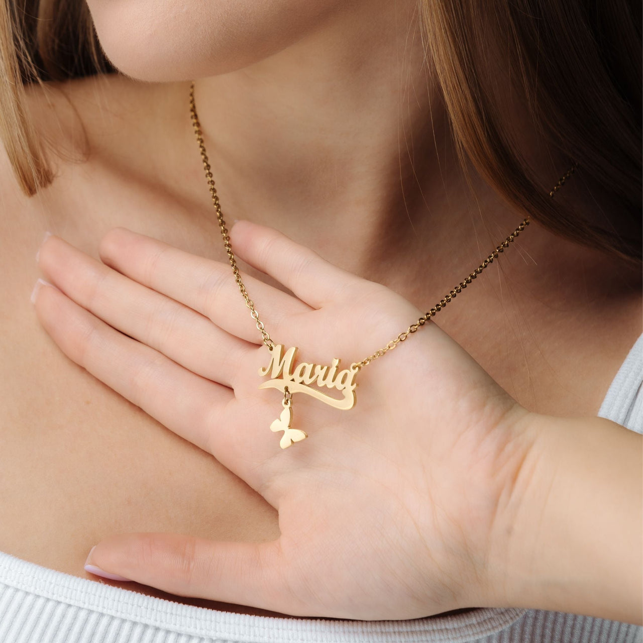 Simple Name Necklace - Custom Name Necklace - Personalised Necklace - Necklaces for Girlfriend - Necklaces for Moms Necklace Brother & Sisters