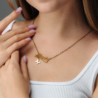 Thumbnail for Simple Name Necklace - Custom Name Necklace - Personalised Necklace - Necklaces for Girlfriend - Necklaces for Moms Necklace Gold Brother & Sisters