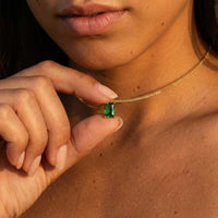 Thumbnail for Emerald Pendant Necklace