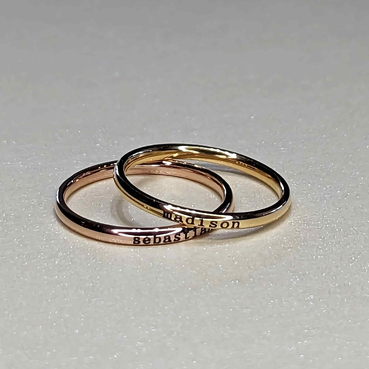 Petite Custom Name Ring