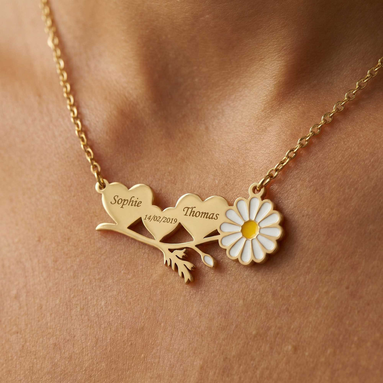 Daisy Name Necklace