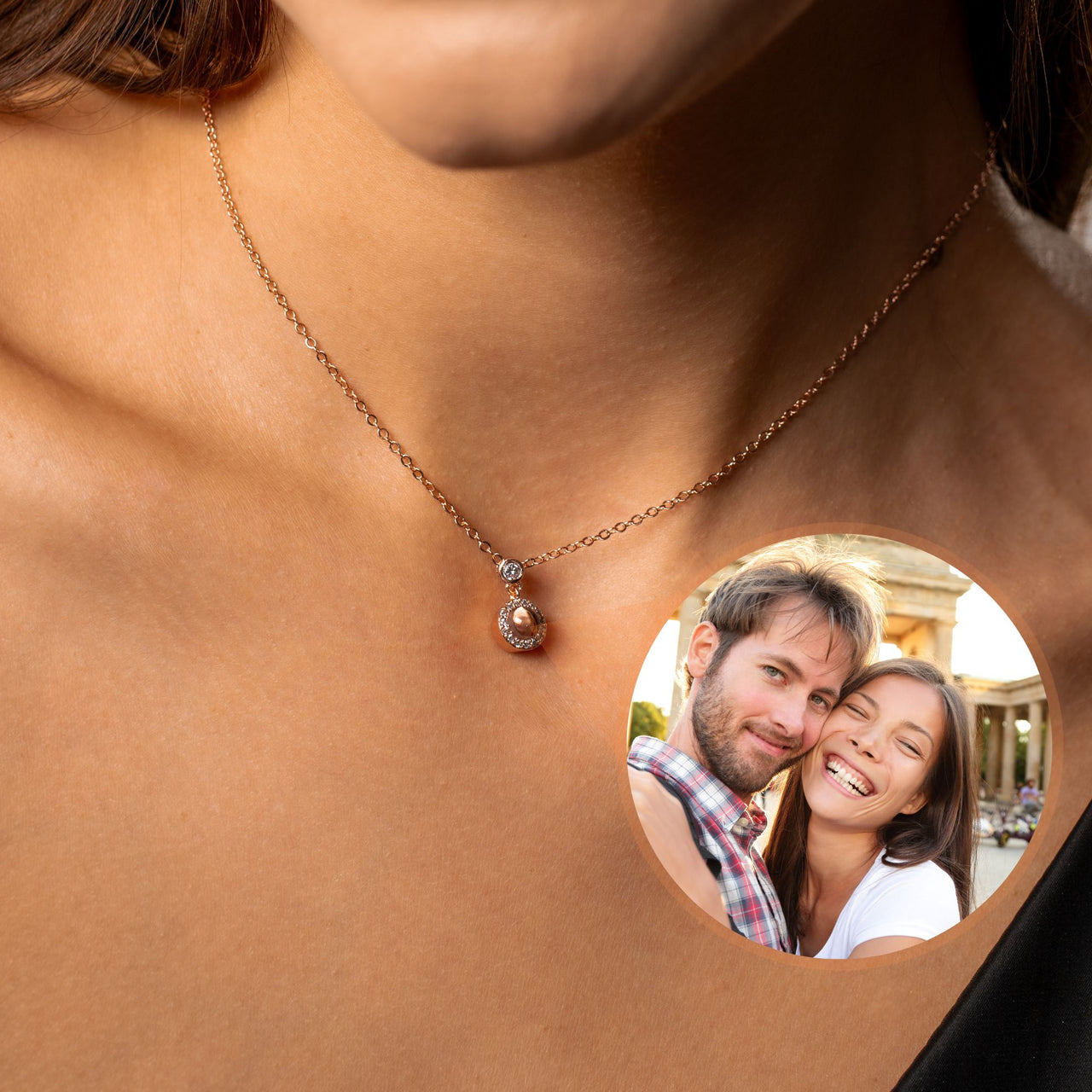 Halo Photo Necklace