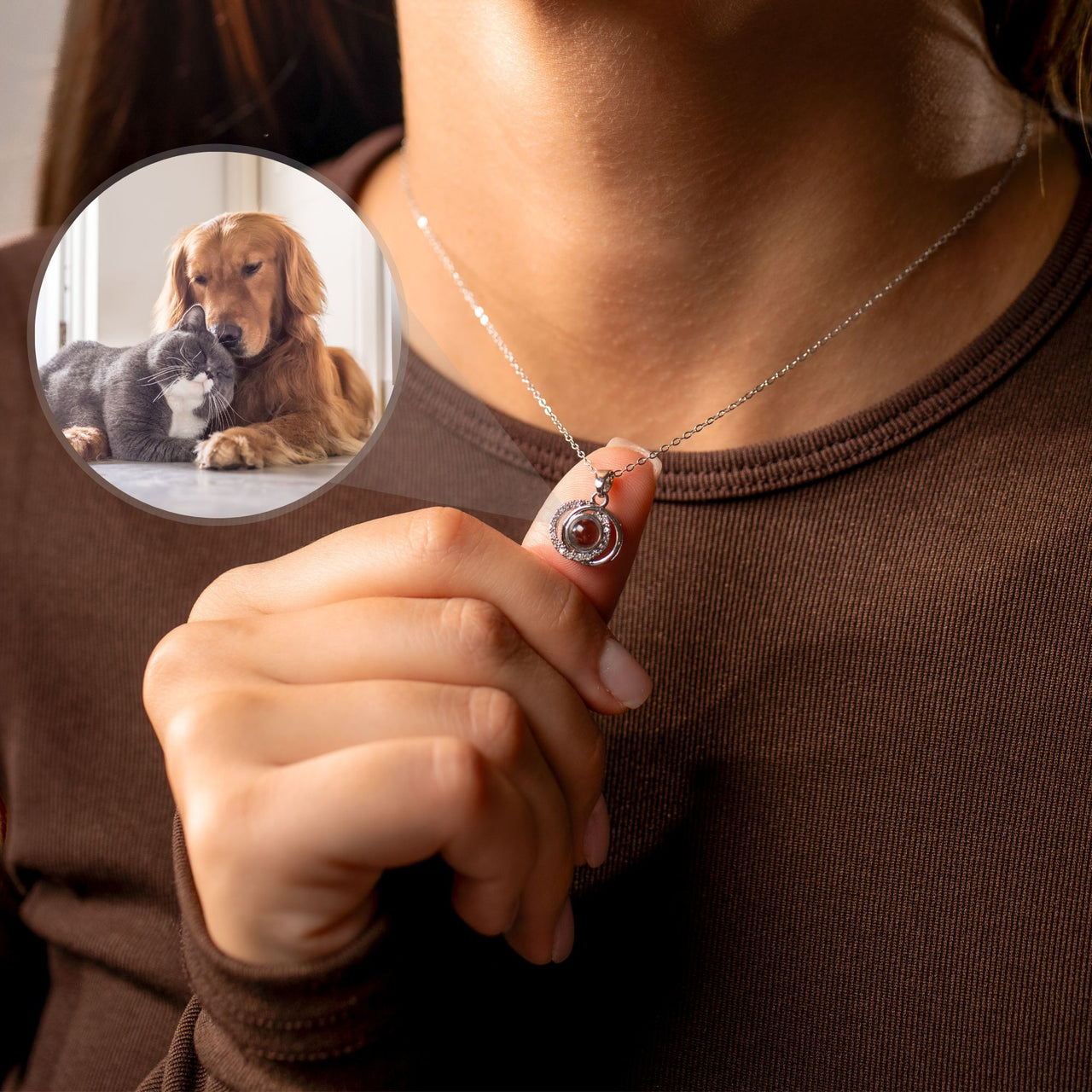 Duo Photo Necklace