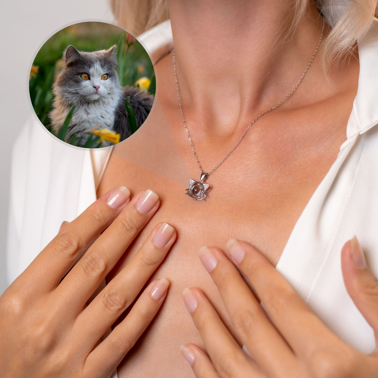 Meow Photo Necklace