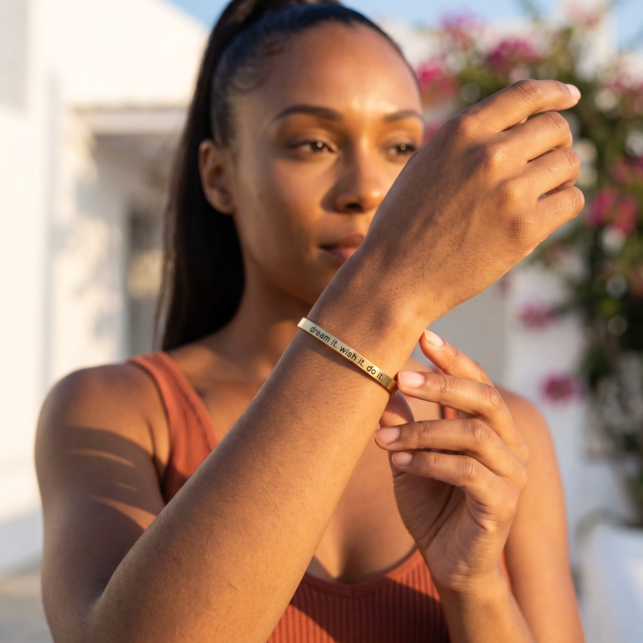 Graduation bracelet — worn, everyday gesture, gold | SKU: 4214557-gold-color