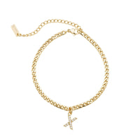 Thumbnail for Gold Initial Anklet - Ankle Bracelet - Anklet for Women - Gold Leg Bracelet Anklet X Brother & Sisters