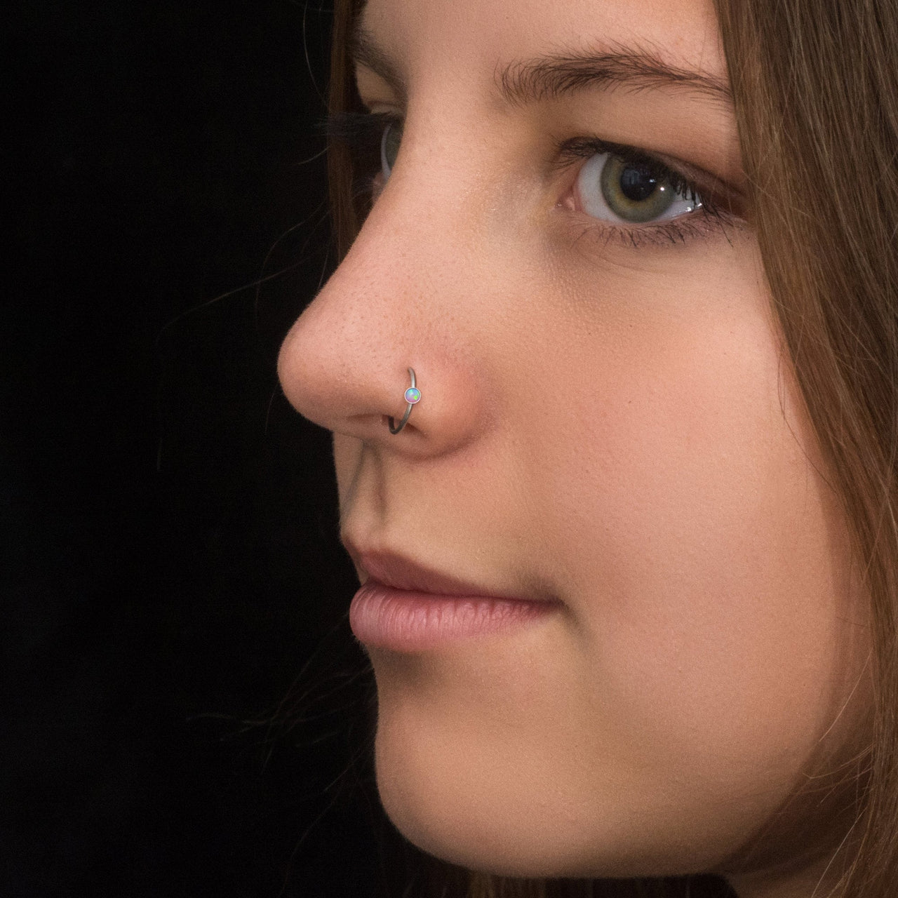 Opalescent Nose Ring