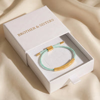 Thumbnail for Cord bracelet — in the gift box, gold | SKU: lamenthe-g