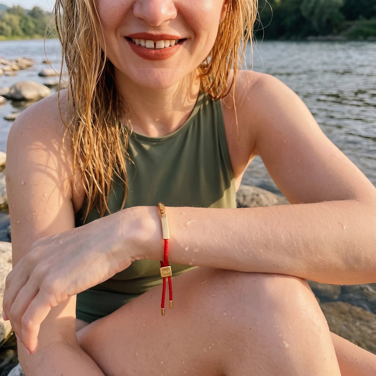 L'Amour, gold bracelet — waterproof | SKU: lamour-g