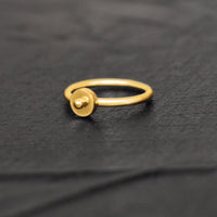 Thumbnail for Opalesque Nose Ring - Titanium Nose Jewelry - Gold Nose Ring - Nose Piercing Jewelry Nose Ring Brother & Sisters