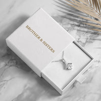 Thumbnail for Ribbon necklace — in the gift box, silver | SKU: 6309048