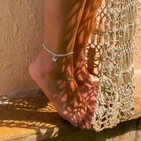 Thumbnail for Silver Initial Anklet - Ankle Bracelet - Anklet for Women - Silver Leg Bracelet Anklet Brother & Sisters