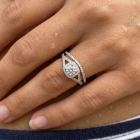 Thumbnail for Close-up of the silver ring worn on the skin | SKU: 497080-4.5-silver