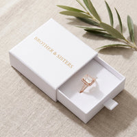 Thumbnail for Radiant cut engagement ring — in the gift box, rose gold | SKU: 1969566-4-5-rose-gold