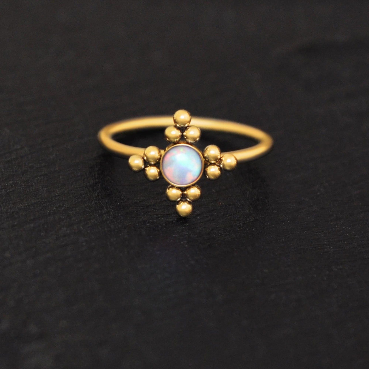 Sunburst Nose Ring - Titanium Nose Jewelry - Gold Nose Ring - Nose Piercing Jewelry Nose Ring Brother & Sisters