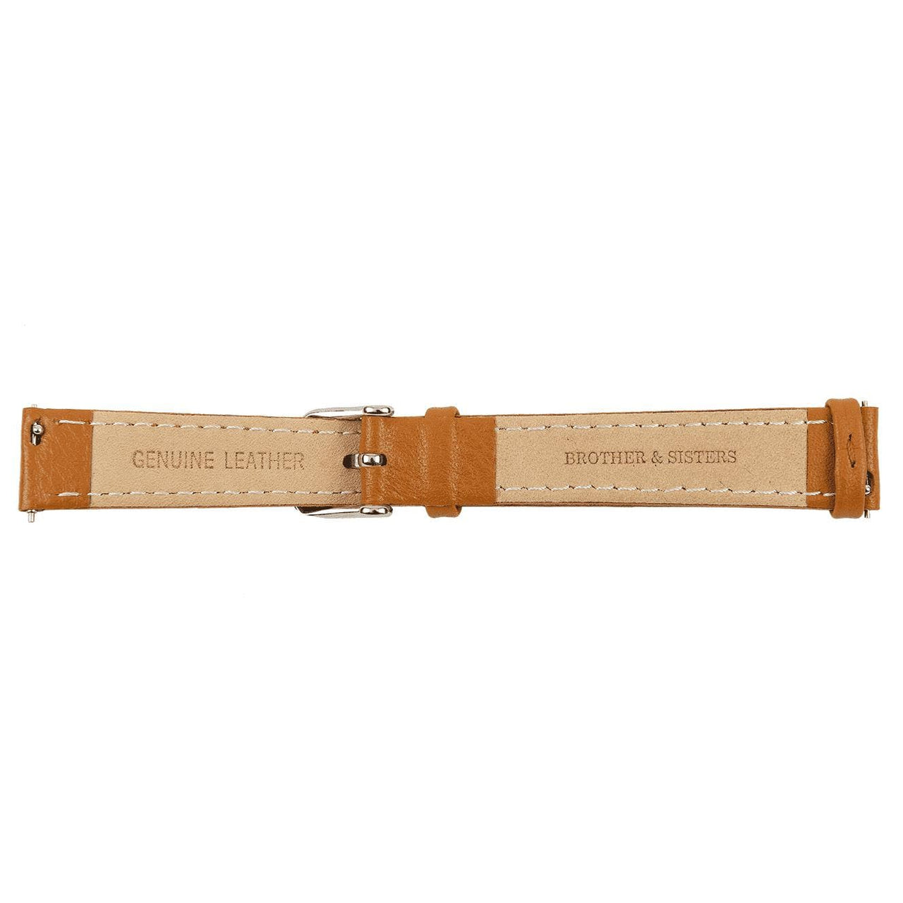 Brown Leather Strap & Silver Buckle - Brother & Sisters