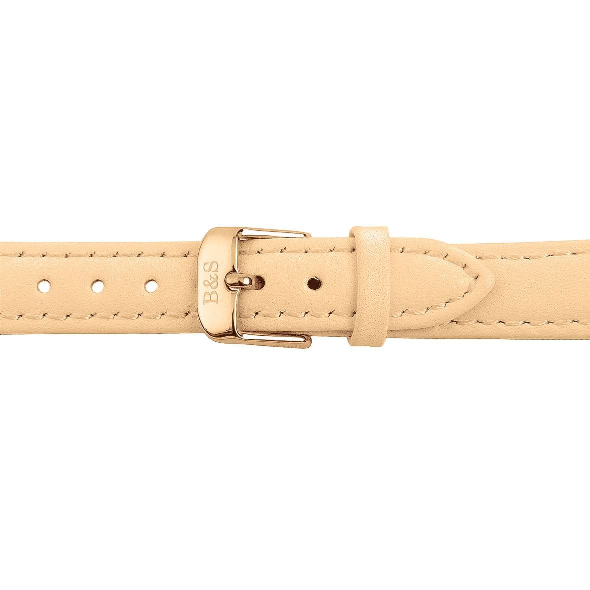 Cream Leather Strap & Rose Gold Buckle - Brother & Sisters