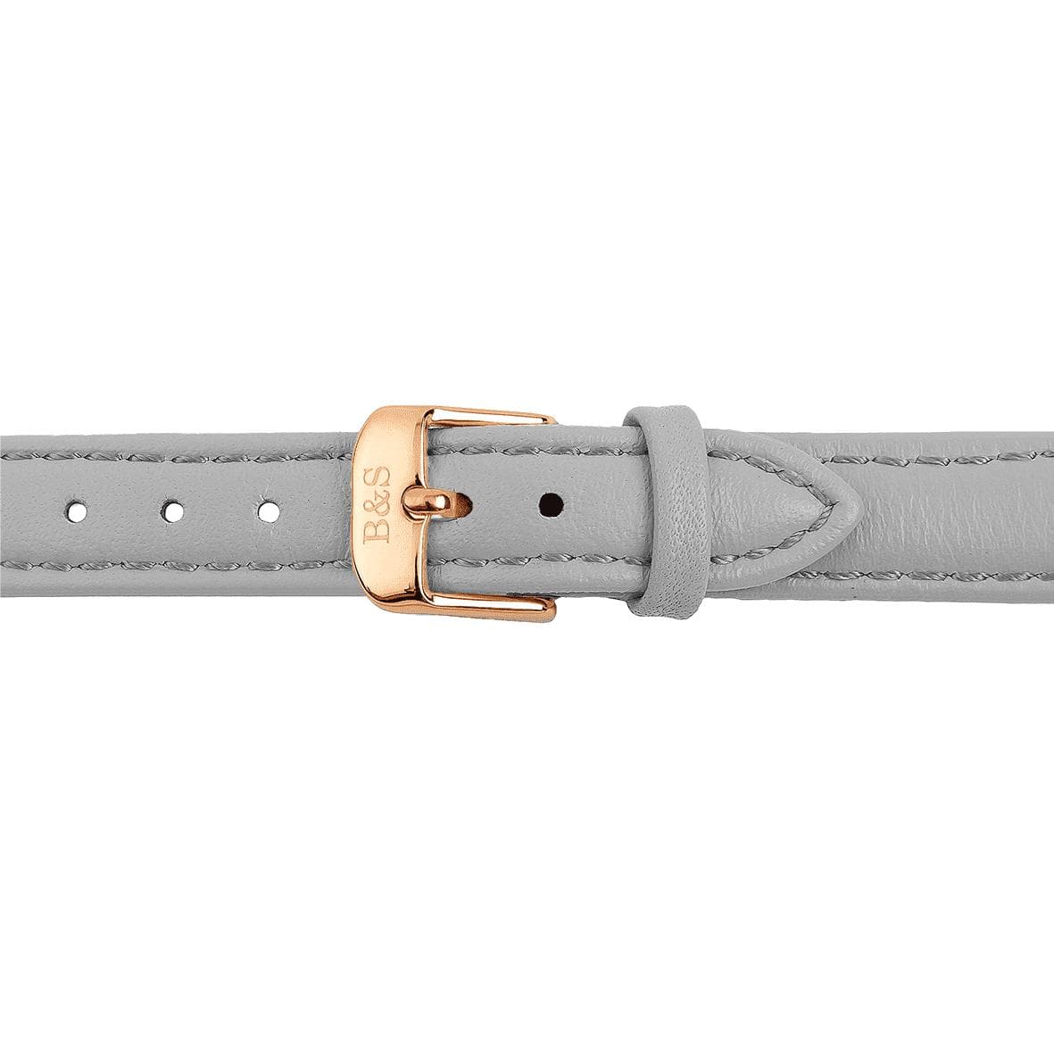 Grey Leather Strap & Rose Gold Buckle - Brother & Sisters
