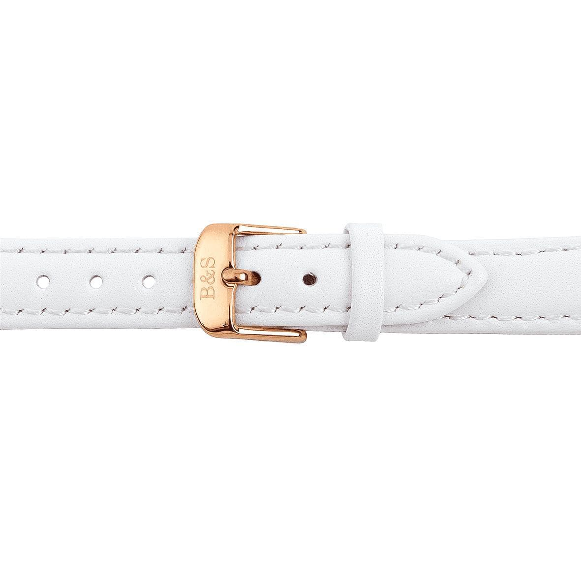 White Leather Strap & Rose Gold Buckle - Brother & Sisters
